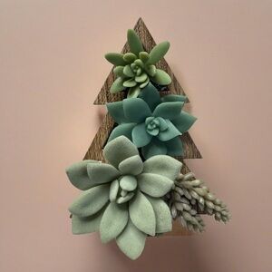 Bath & Body Works Wallflowers Plug In Wooden Succulent Christmas Tree